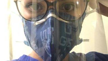 A todos nós: Força e Coragem Foto de fisioterapeuta que trabalha nas UTIs de COVID 19, em Curitiba PR