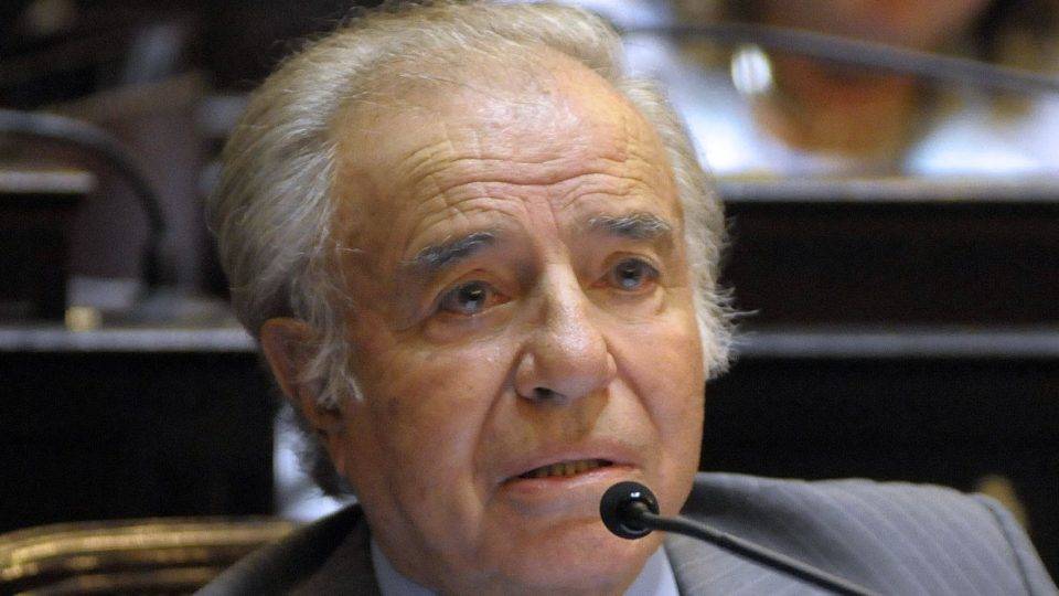 Ex-presidente Carlos Menem