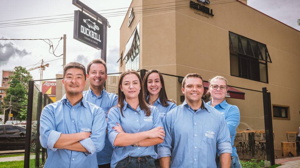 Franqueados da Duckbill Cookies & Coffees em Curitiba.