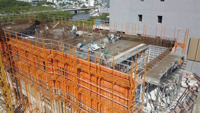 Aurora Exclusive Home. na Praia Central de Balneário Camboriú, está sendo construído com o sistema coreano formas trepantes (gang forms) pela Embraed. Foto: divulgação