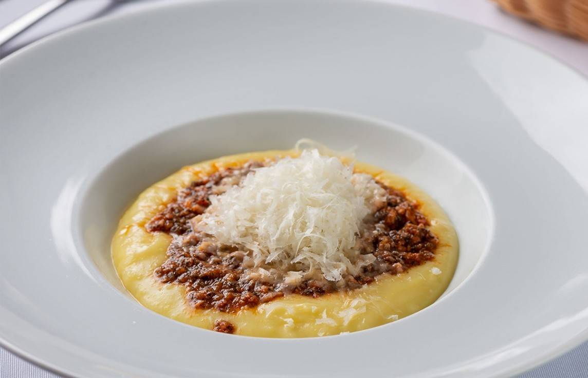 Polenta do Funiculare. Foto: Rodrigo Pierrot Polenta do Funiculare. Foto: Rodrigo Pierrot