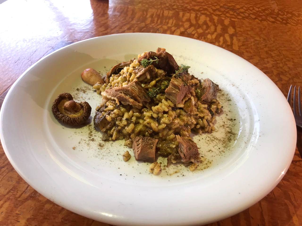 Risoto de pinhão do Anarco. Foto: Divulgação Risoto de pinhão do Anarco. Foto: Divulgação