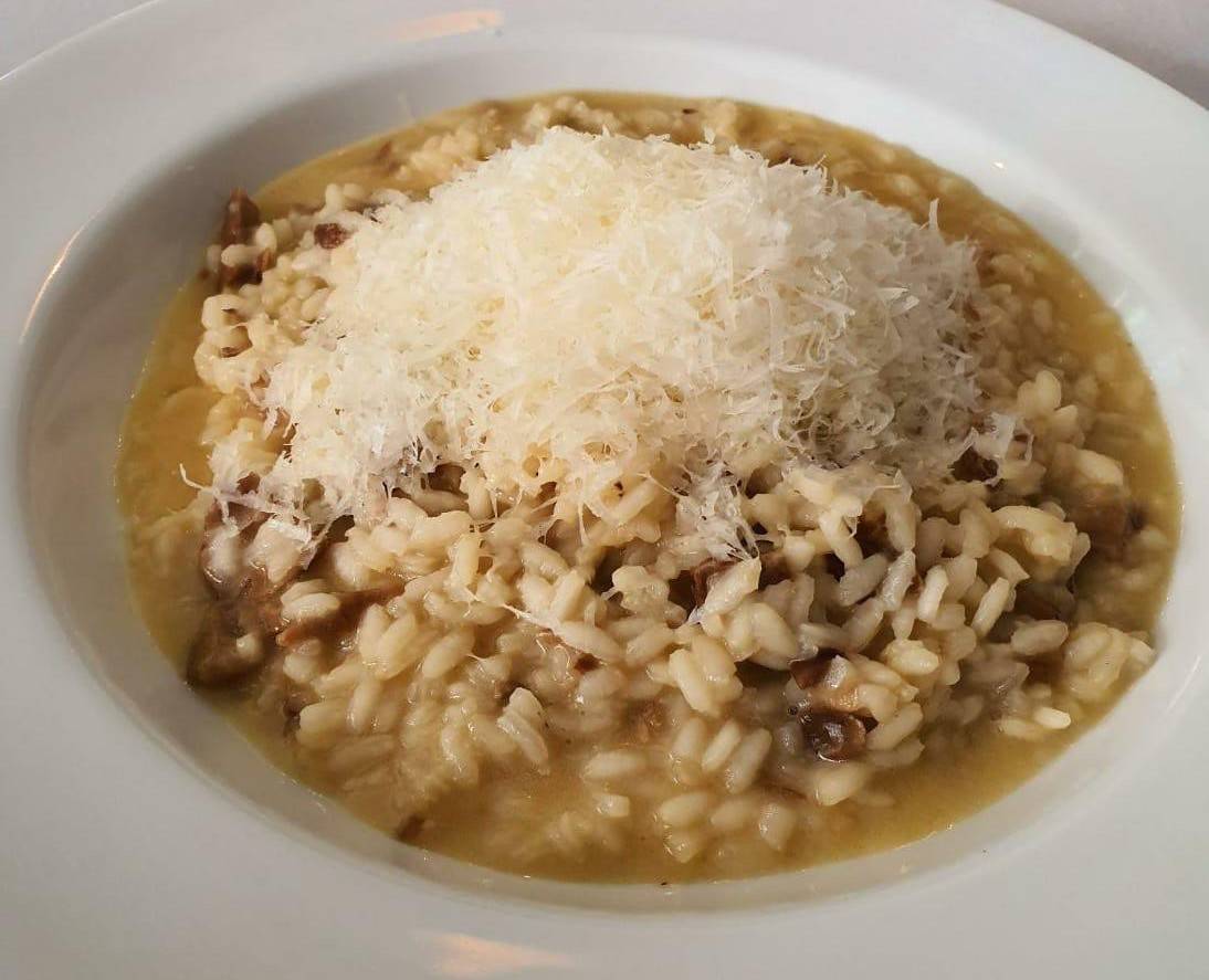 Risoto de funghi do Ernesto. Foto: Divulgação Risoto de funghi do Ernesto. Foto: Divulgação