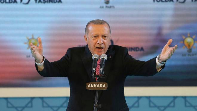 O presidente da Turquia, Recep Tayyip Erdogan.