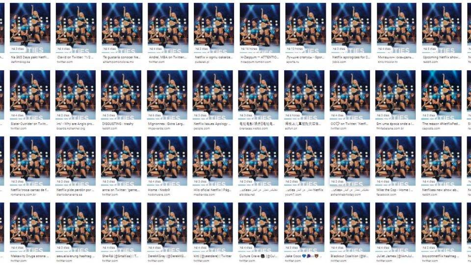 Print de parte da tela após busca pelo cartaz de divulgação de Cuties