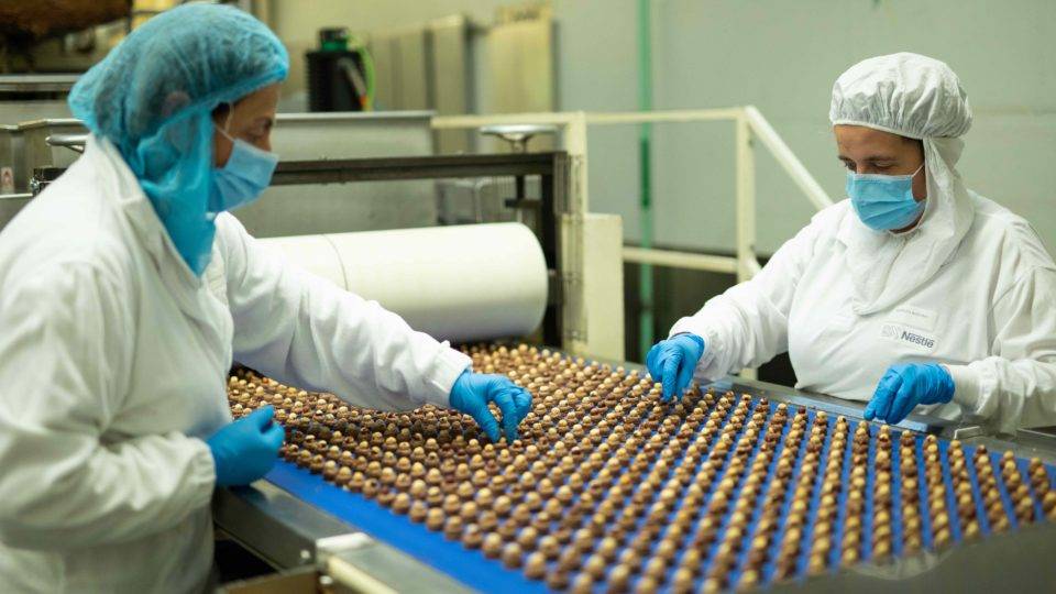 Produção baci chocolate