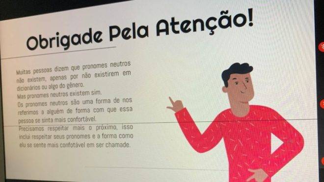 Liguagem neutra em sala de aula