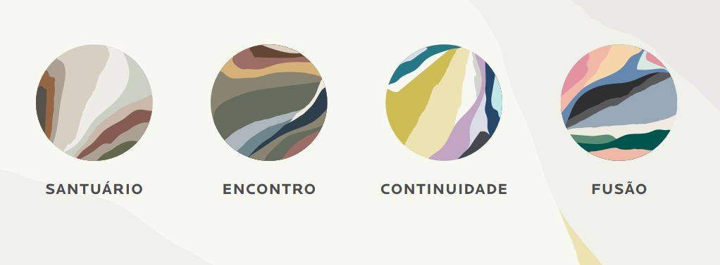As 40 tonalidades contempladas nas quatro paletas da marca. Imagem: Reprodução As 40 tonalidades contempladas nas quatro paletas da marca. Imagem: Reprodução
