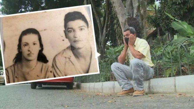 O colombiano Alonso Ramírez tem 73 anos e aguarda, ansioso, pela recuperação da companheira Rosalía Zabala Restrepo.