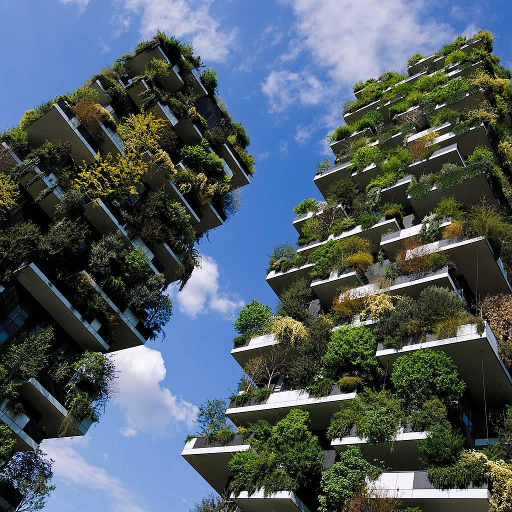 Bosco Verticale, em Milão, é um dos ícones entre as propostas de "florestas verticais". Foto: Wikimedia Commons Bosco Verticale, em Milão, é um dos ícones entre as propostas de "florestas verticais". Foto: Wikimedia Commons