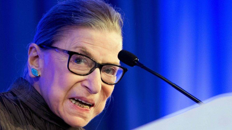 A juíza da Suprema Corte dos EUA Ruth Bader Ginsburg