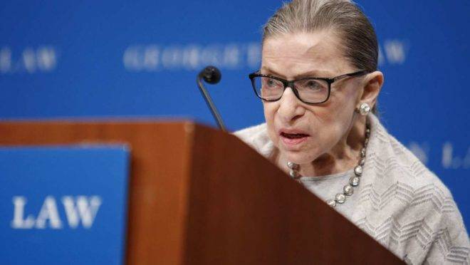 a juíza da Suprema Corte Ruth Bader Ginsburg