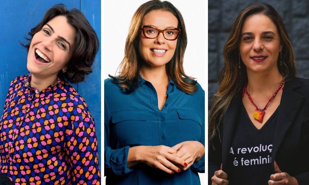 Manuela DÁvila (PCdoB), Juliana Brizola (PDT) e Fernanda Melchionna (Psol): esquerda corre dividida em Porto Alegre.