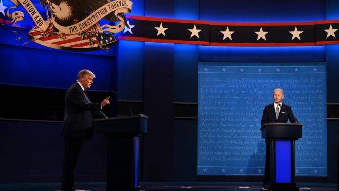 Primeiro debate das eleições presidenciais de 2020 nos EUA ocorreu no dia 29 de setembro, em Ohio.