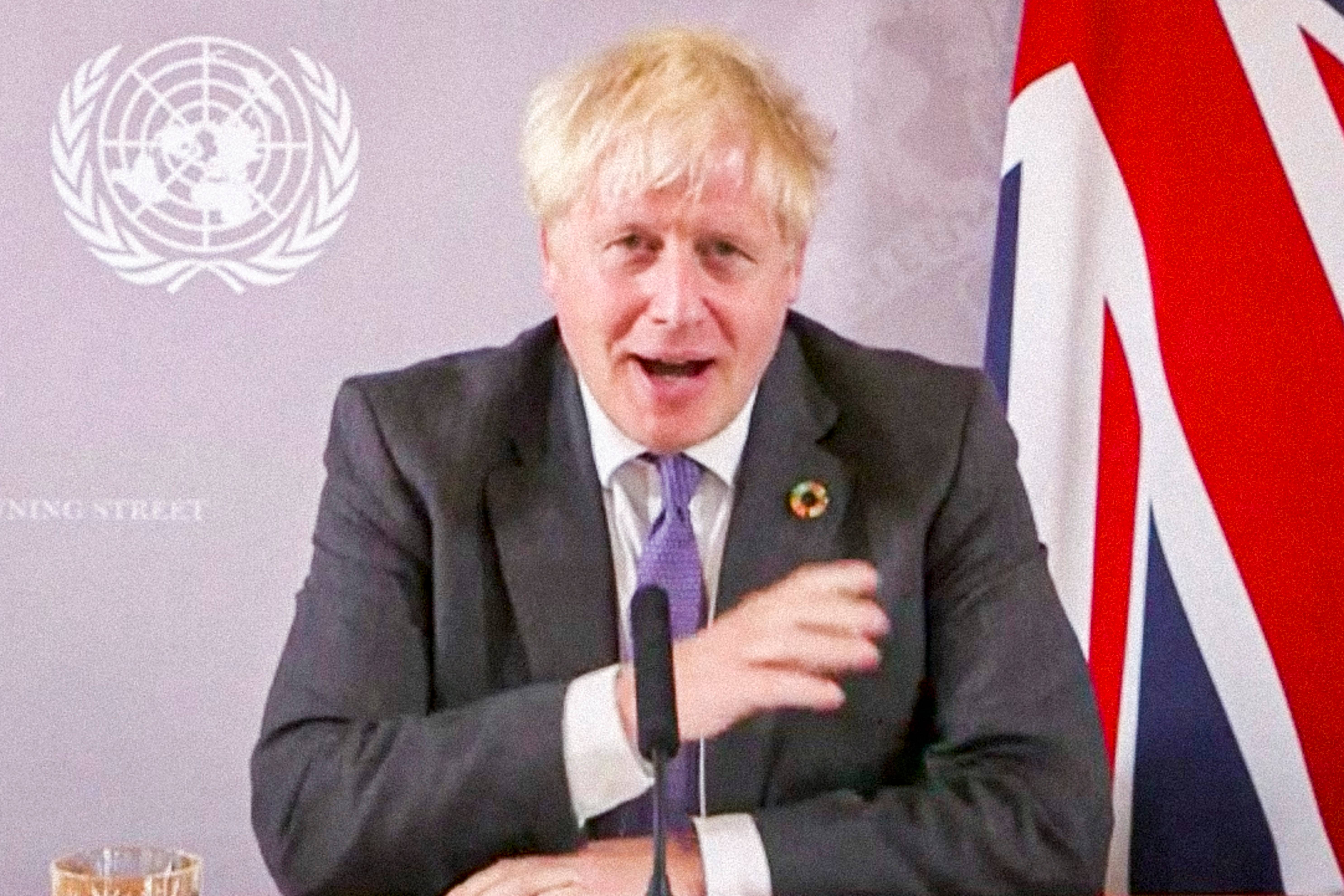 nações unidas boris johnson