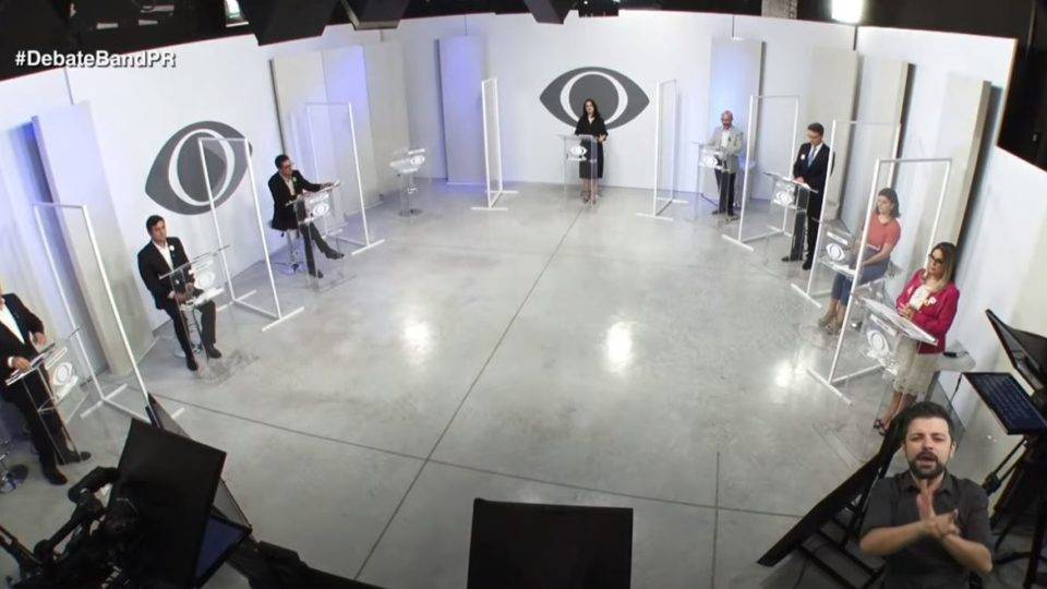 Debate na Band: candidatos a prefeito de Curitiba