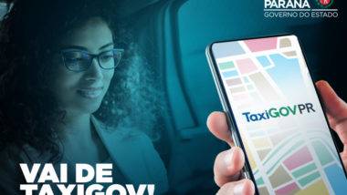 Aplicativo TaxiGOVPR substitui a frota oficial de carros no Paraná