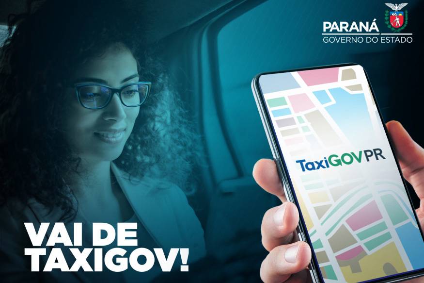 Aplicativo TaxiGOVPR substitui a frota oficial de carros no Paraná