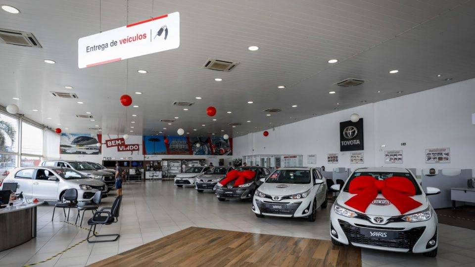 Showroom da concessionária Toyota Sulpar