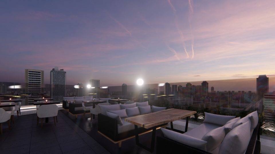 Rooftop bar do Viva Curitiba.