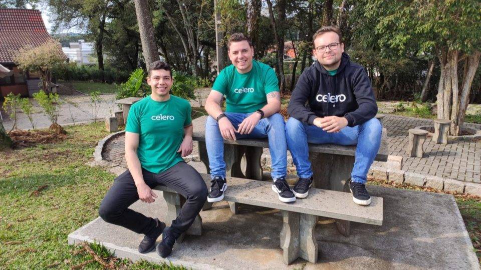 Startup paranaense é escolhida por prêmio internacional do Santander como melhor fintech Os fundadores da Celero, Pedro Chaves, João Tosin e João Betenheuzer