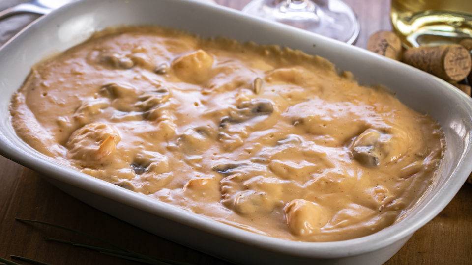 Strogonoff de camarão