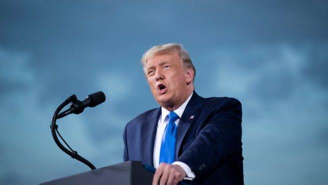 O presidente dos EUA, Donald Trump, em imagem de setembro de 2020.