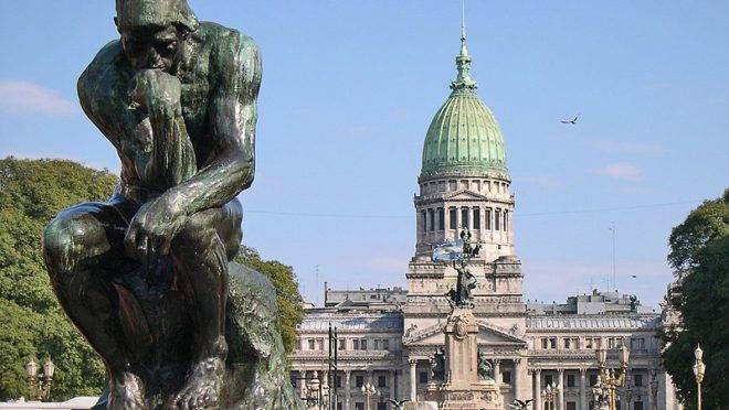 Praça do Congresso em Buenos Aires, capital argentiina