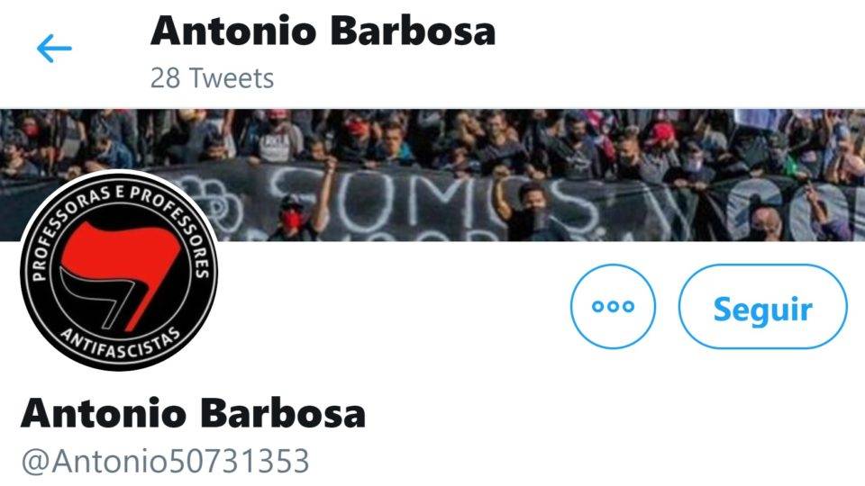 Antifa ameaça professores de direita: “Vamos te pegar”, “será aniquilado” Perfil criado em outubro de 2020 ameaça professores de direita e exalta Lula e Guilherme Boulos.