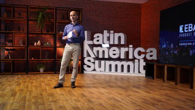 O co-fundador e COO do Ebanx, João Del Valle fez o anúncio de expansão de investimentos durante a segunda edição do Ebanx Summit 2020.