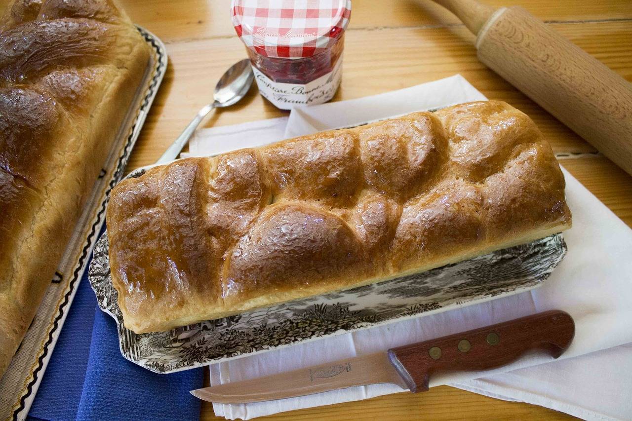 Brioche francês. Foto: ElodiV/Pixabay Brioche francês. Foto: ElodiV/Pixabay