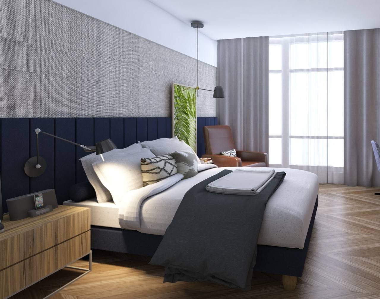 Segundo a designer de interiores, houve uma busca por elementos que trouxessem referências residenciais Segundo a designer de interiores, houve uma busca por elementos que trouxessem referências residenciais