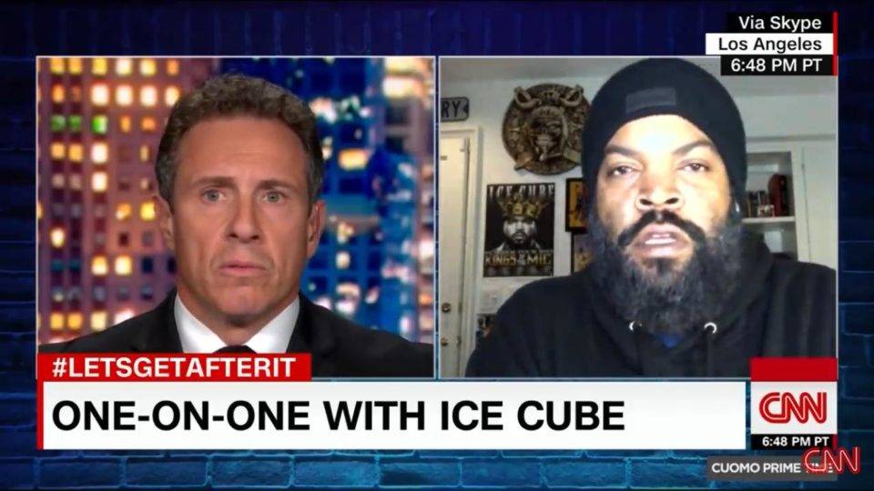 Entrevista de Ice Cube a Chris Cuomo, da CNN