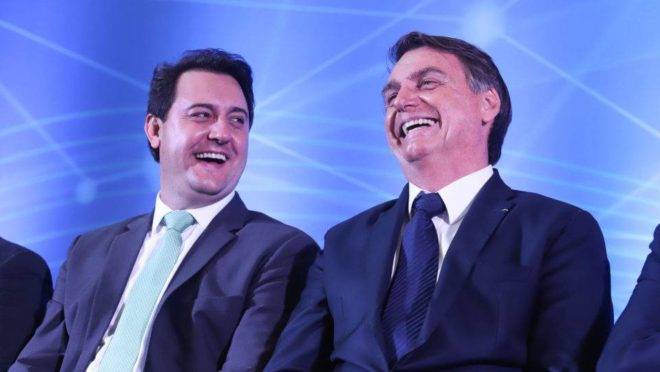 Presidente Bolsonaro e governador Ratinho Jr