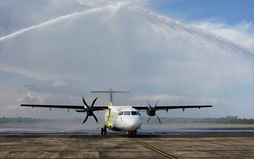 Companhia aérea inaugura voos entre Ponta Grossa e Foz do Iguaçu Aeronave da Voepass que fará a rota Ponta Grossa-Foz do Iguaçu