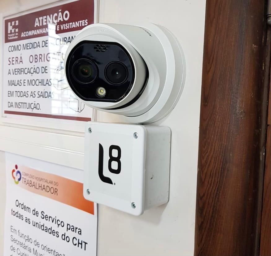 O aparelho instalado no Hospital do Trabalhador, em Curitiba. O aparelho instalado no Hospital do Trabalhador, em Curitiba.