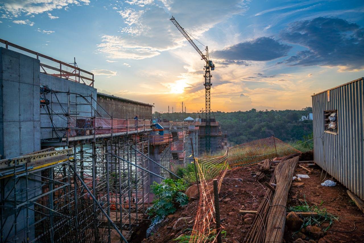 Obras da Ponte da Integração