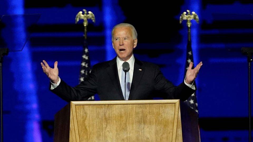 Joe Biden adota tom conciliador em discurso da vitória neste sábado (7)