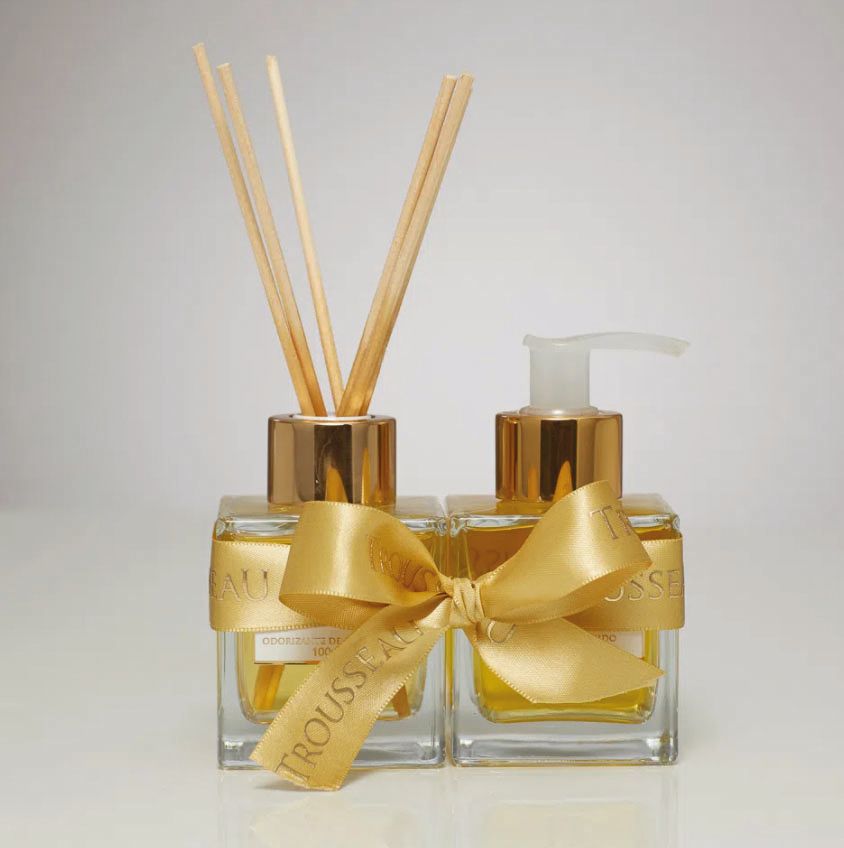 Aromas leves e agradáveis em formato de odorizante e sabonete líquido. Aromas leves e agradáveis em formato de odorizante e sabonete líquido.
