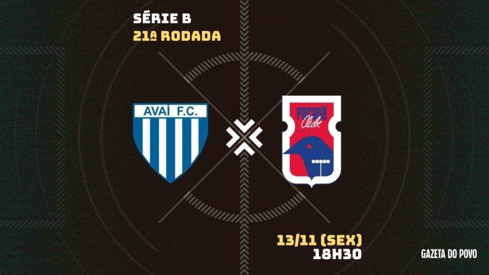 Avai X Parana Clube Escalacoes Onde Assistir E Tempo Real