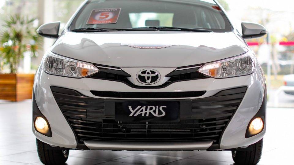 Toyota Yaris na concessionária Sulpar, em Curitiba