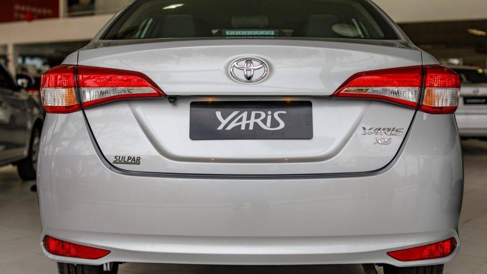 Toyota Yaris na concessionária Sulpar, em Curitiba