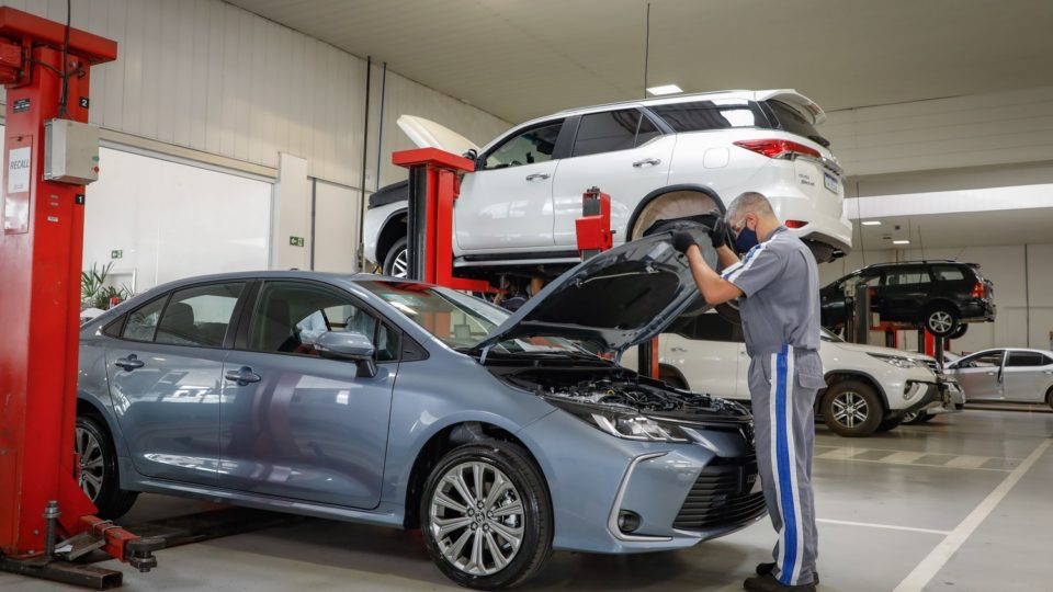 Oficina da Toyota Sulpar, em Curitiba