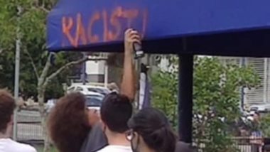 Vereador eleito é flagrado pichando supermercado