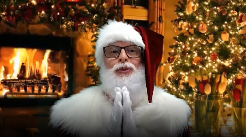 Jorge Luis Purgly está na TamoVip como personagem Papai Noel. Foto: Reprodução Jorge Luis Purgly está na TamoVip como personagem Papai Noel. Foto: Reprodução