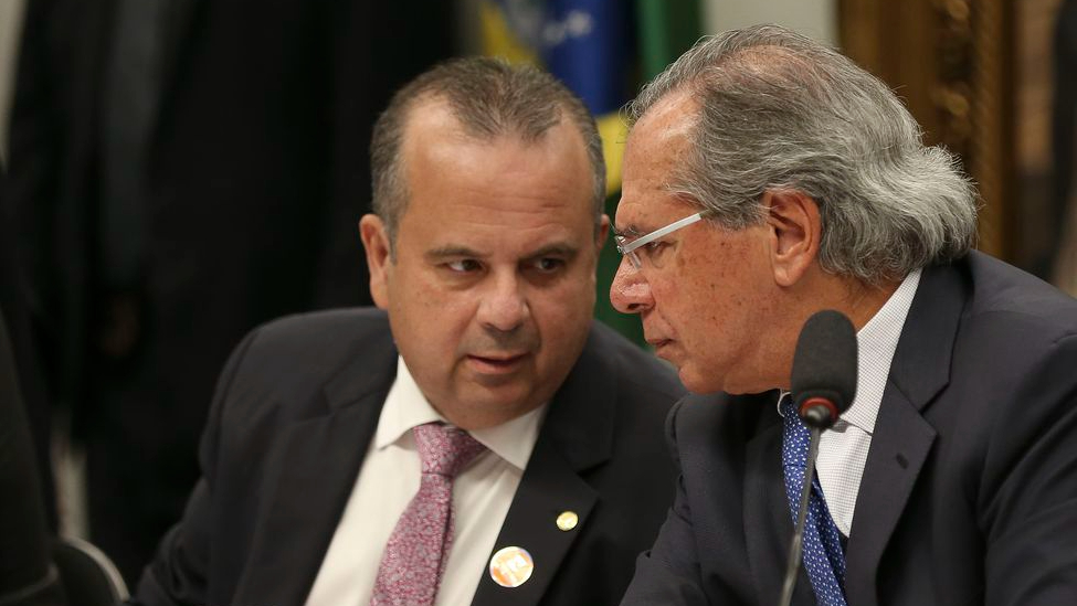 O ministro do Desenvolvimento, Rogério Marinho, e o ministro da Economia, Paulo Guedes