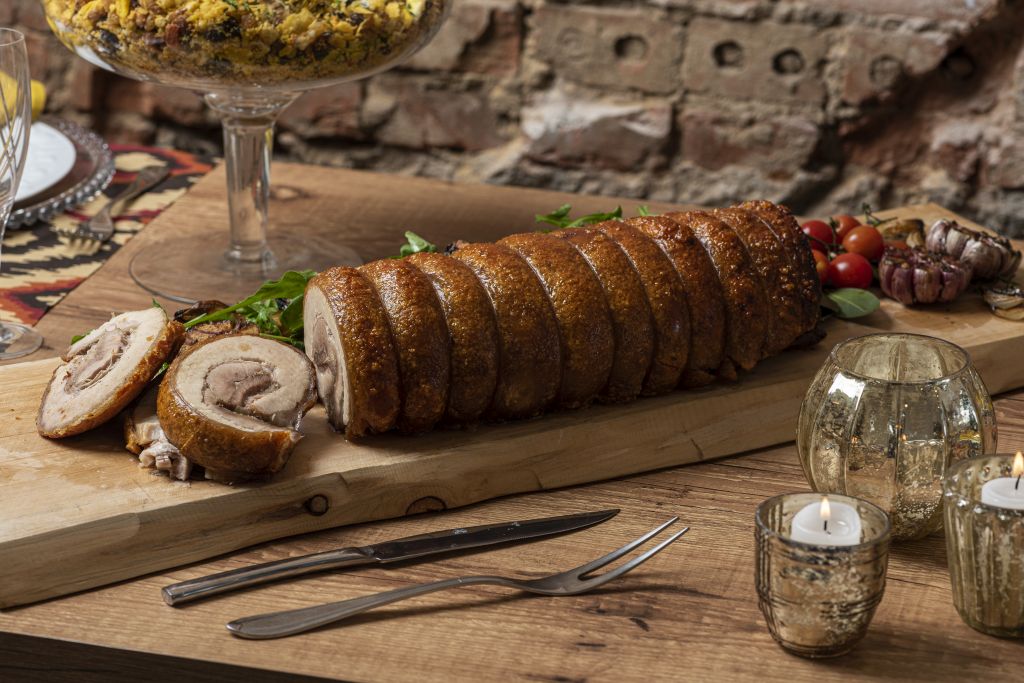 A barriga do porco é
uma opção diferente e saborosa para a ceia.