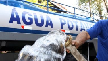 Sanepar suspendeu venda de água por caminhão-pipa.