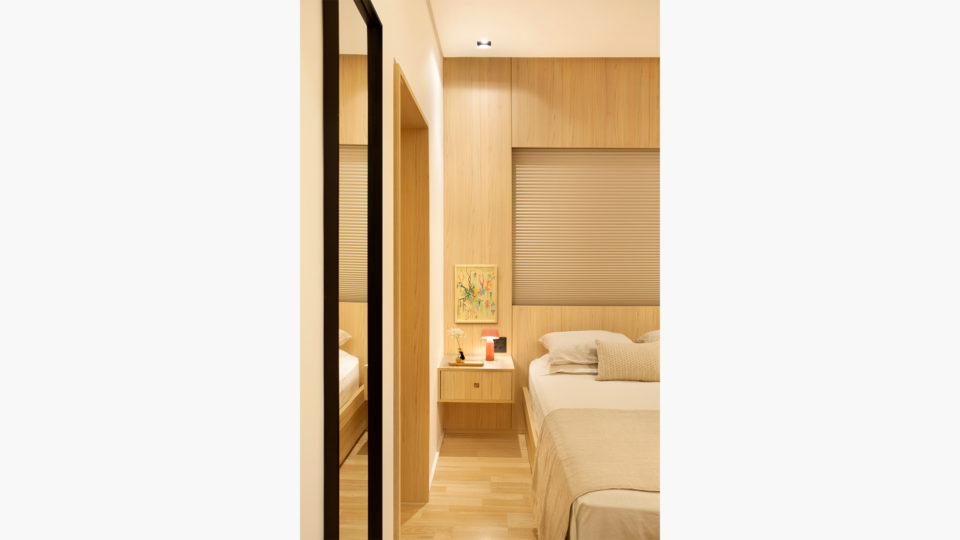 Tecnologia utiliza um ativo de prata para inativar agentes patógenos como vírus, fungos e bactérias. Na foto, projeto Hobjeto Arquitetura com MDF Bilbao Guararapes. 