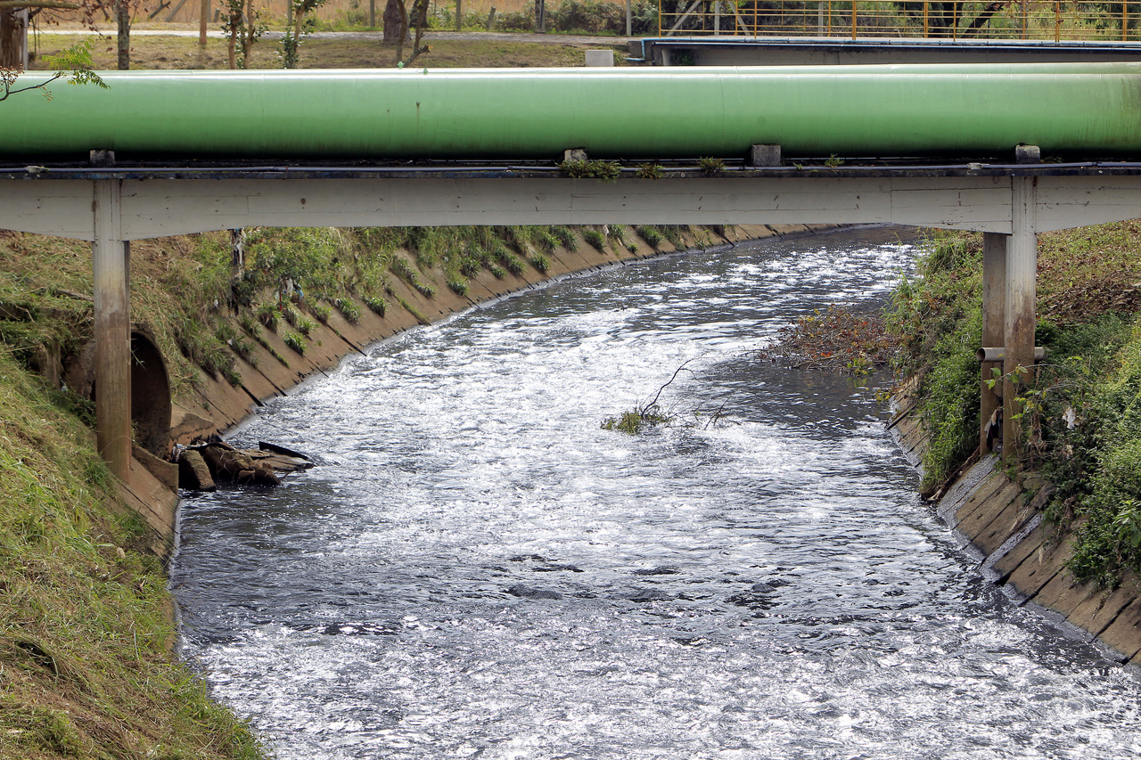 Água do Rio Iguaçu apresentou teste anormal.